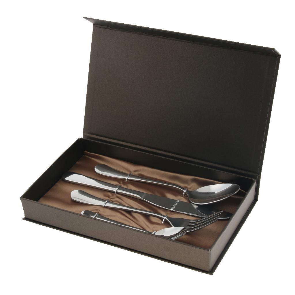 Stainless Steel Flatware Set Knife Fork Spoon Steak Cutlery Set Silver