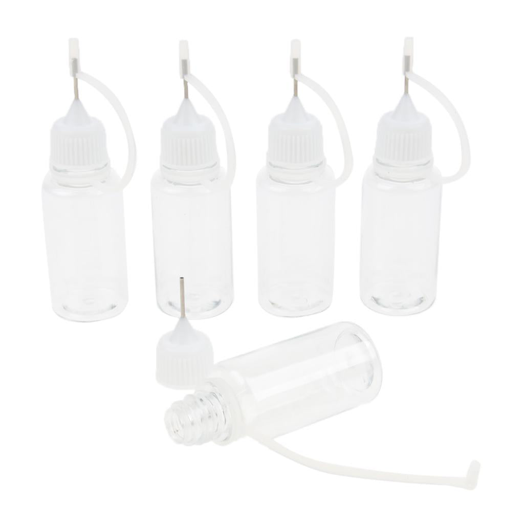 5Pcs 15ml Squeeze Bottle Water Bottle Needle Tip Dropper Juice Storage Bottle