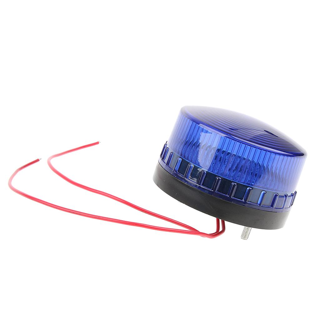 Emergency LED Beacon Blue Flashing Strobe Signal Warning Light Lamp, DC24V