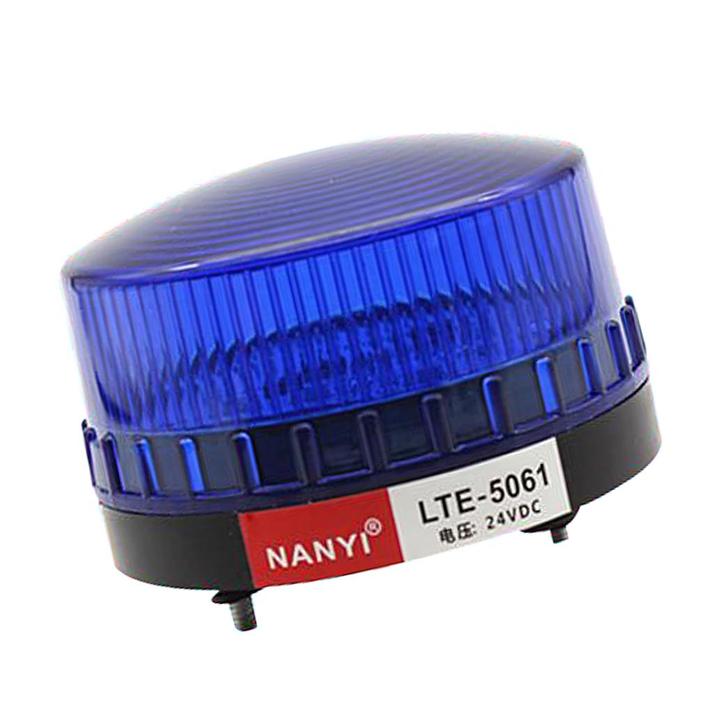 Emergency LED Beacon Blue Flashing Strobe Signal Warning Light Lamp, DC24V