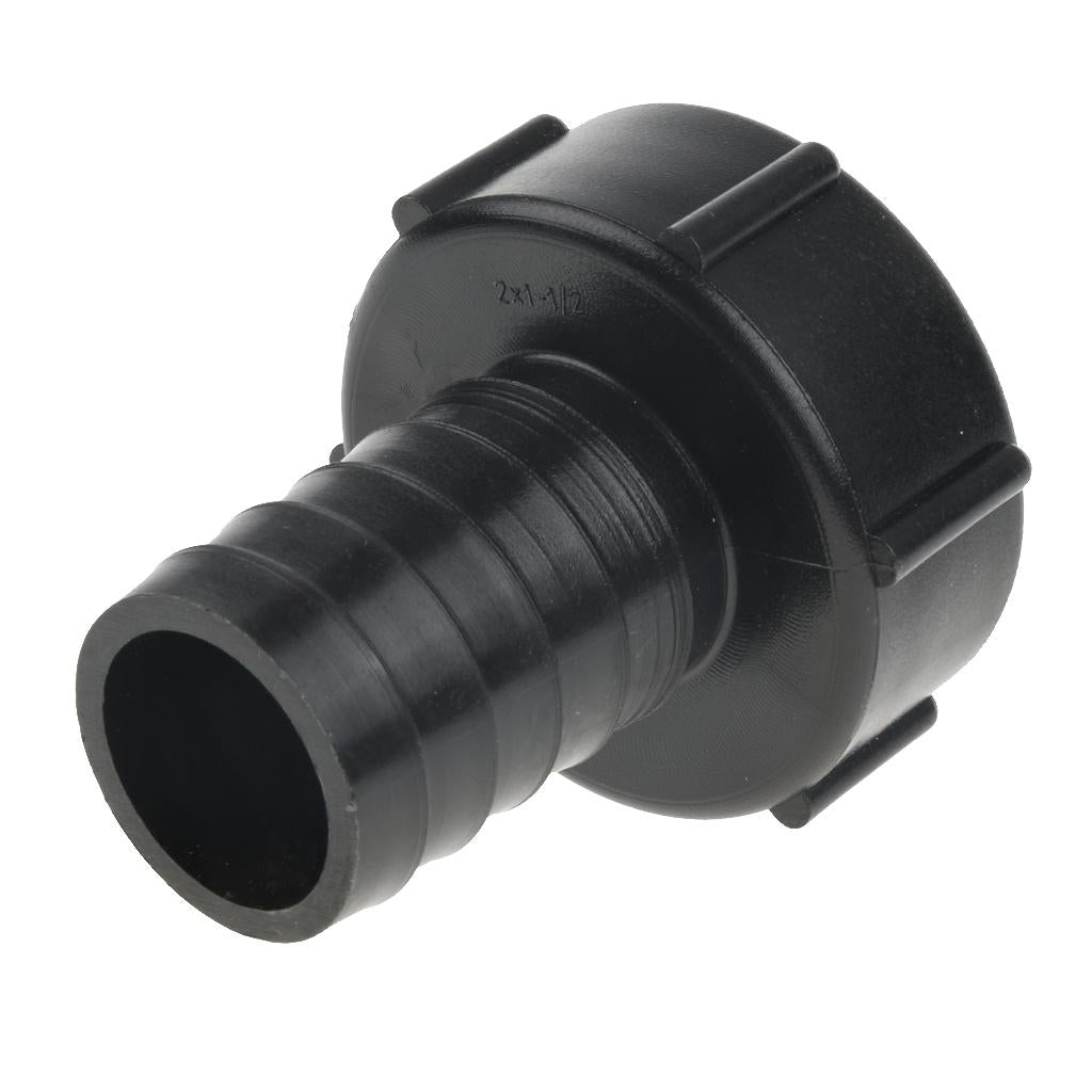 IBC Tote Tank Adapter Coarse Thread Water Tank Connector Fitting Black 38mm