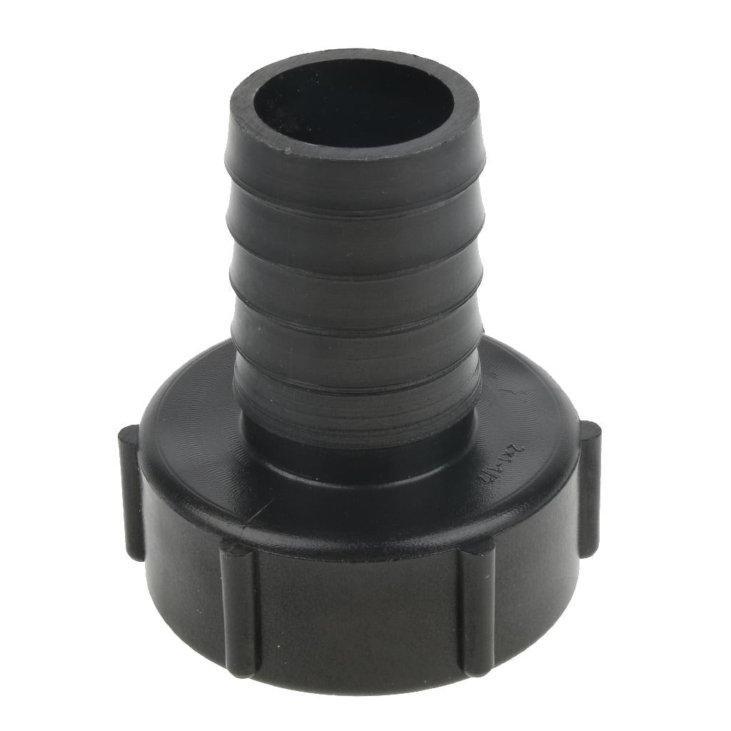 IBC Tote Tank Adapter Coarse Thread Water Tank Connector Fitting Black 38mm