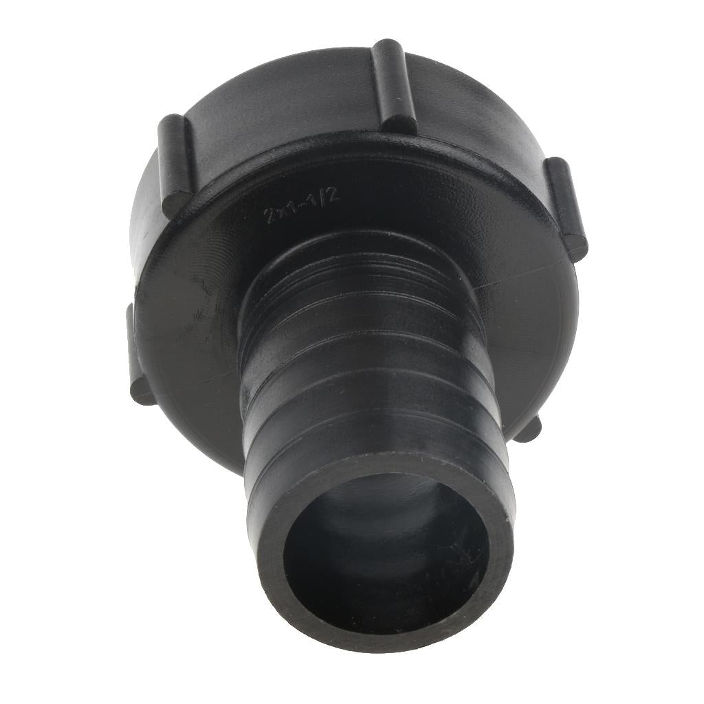 IBC Tote Tank Adapter Coarse Thread Water Tank Connector Fitting Black 38mm