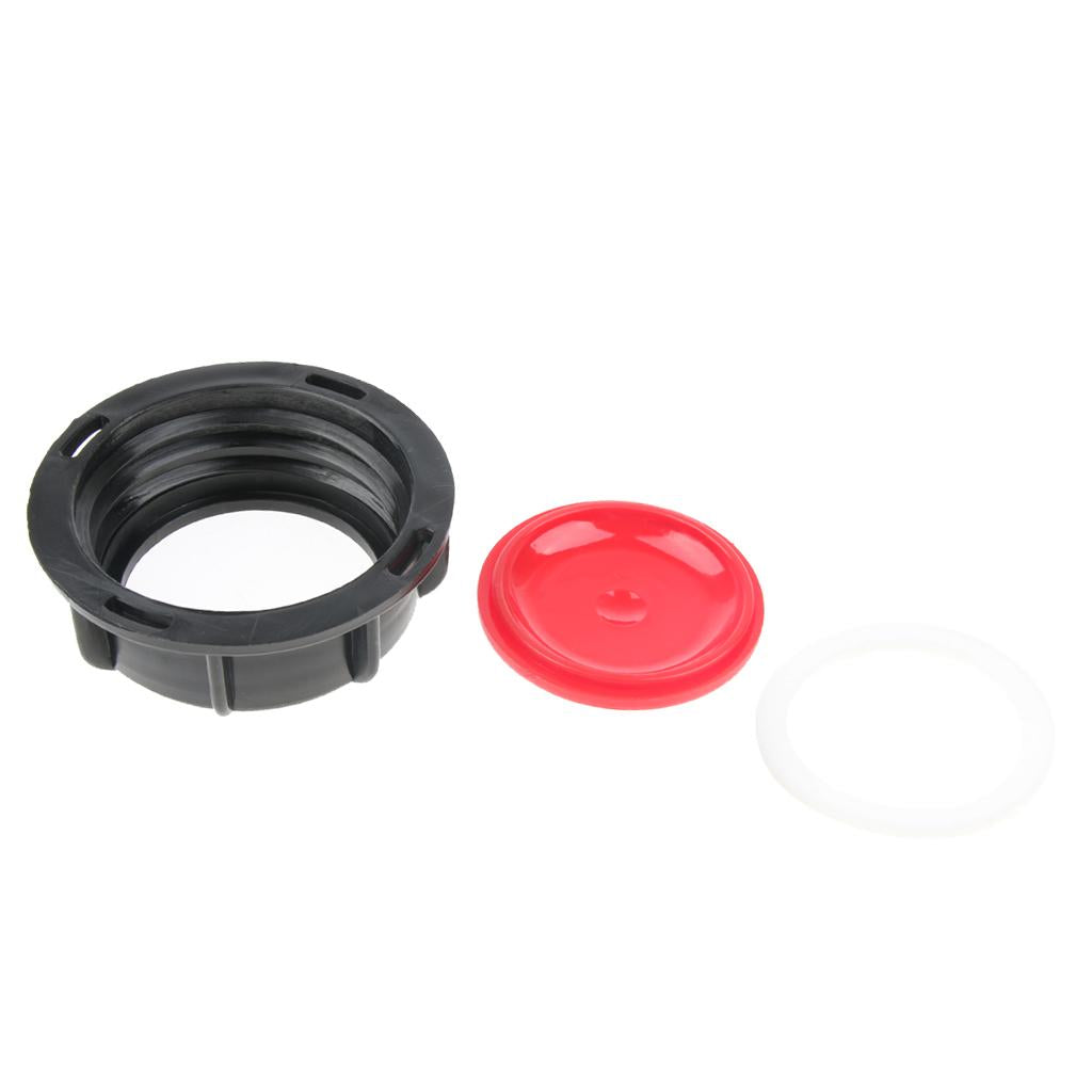 1000L IBC Ton Barrel Valve Dust Cover Three-piece IBC Adaptor Fitting Red