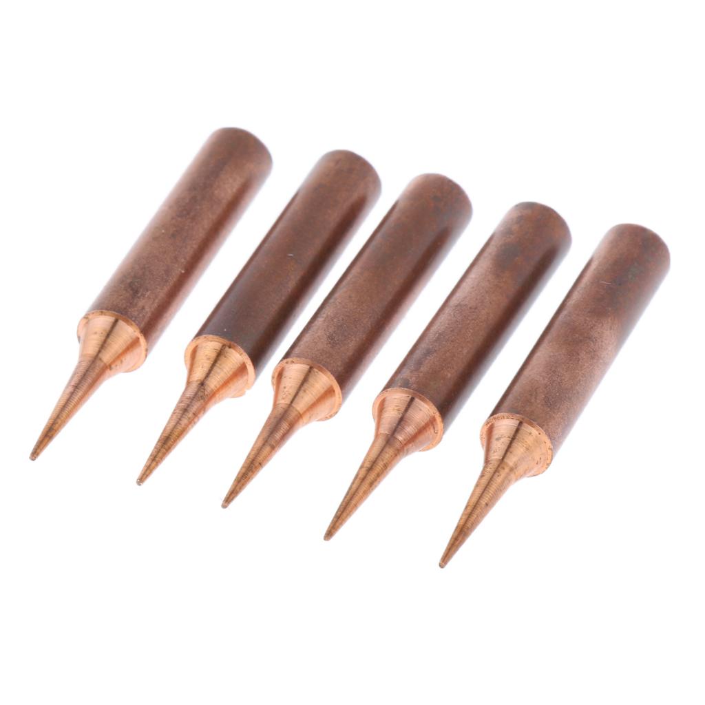 5pcs 936 Pure Copper Lead free Solder Iron Tips Soldering Tool 900M-T-I