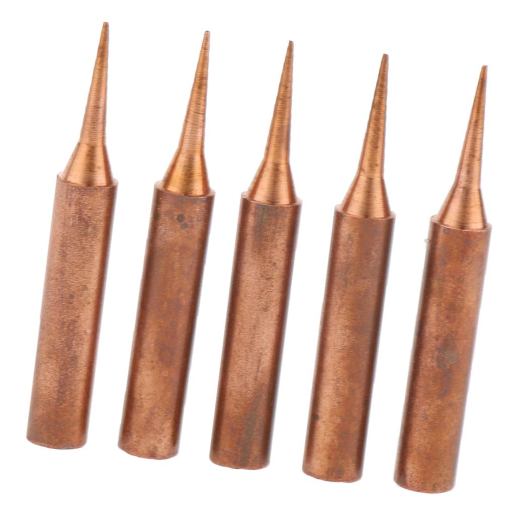 5pcs 936 Pure Copper Lead free Solder Iron Tips Soldering Tool 900M-T-I