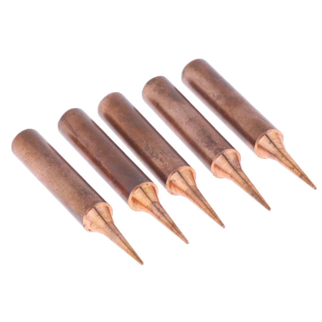 5pcs 936 Pure Copper Lead free Solder Iron Tips Soldering Tool 900M-T-I