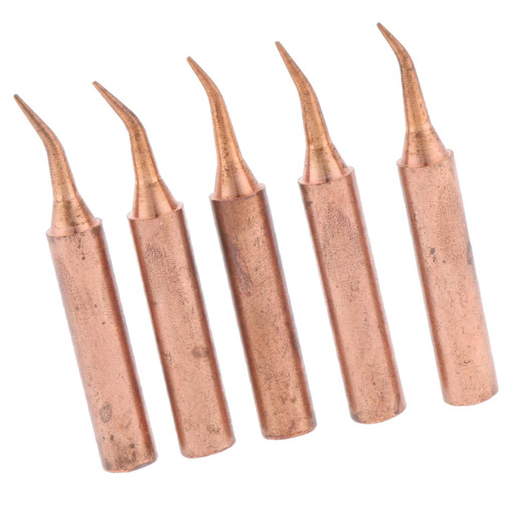 5pcs 936 Pure Copper Lead free Solder Iron Tips Soldering Tool 900M-T-SI