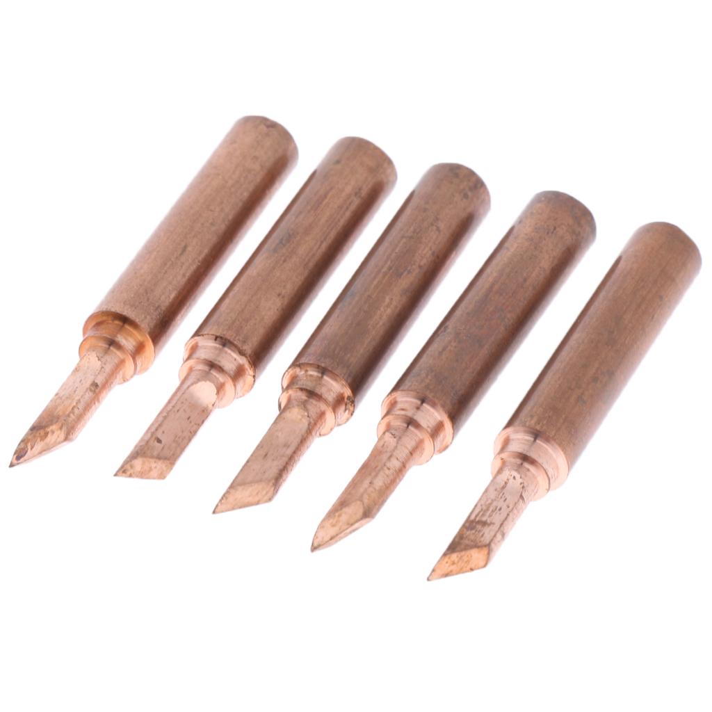 5pcs 936 Pure Copper Lead free Solder Iron Tips Soldering Tool 900M-T-SK