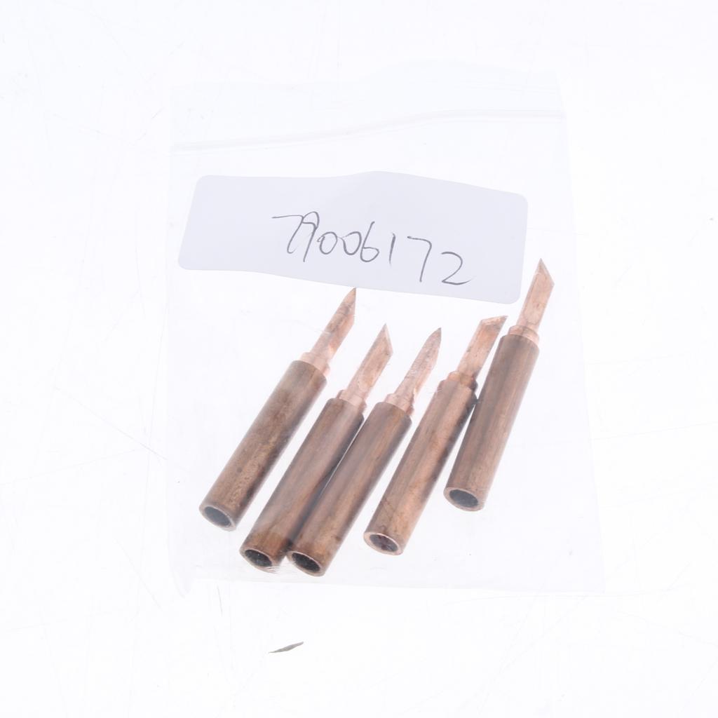 5pcs 936 Pure Copper Lead free Solder Iron Tips Soldering Tool 900M-T-SK