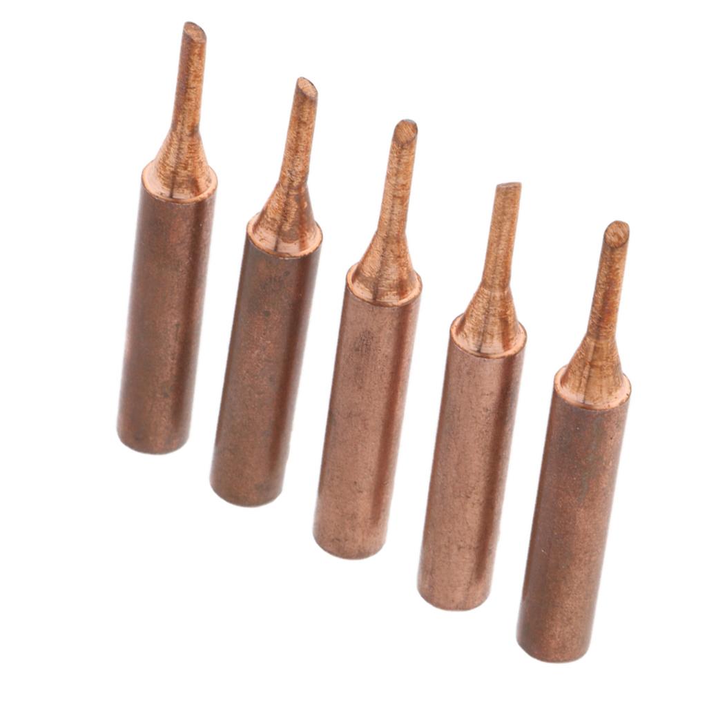 5pcs 936 Pure Copper Lead free Solder Iron Tips Soldering Tool 900M-T-2C