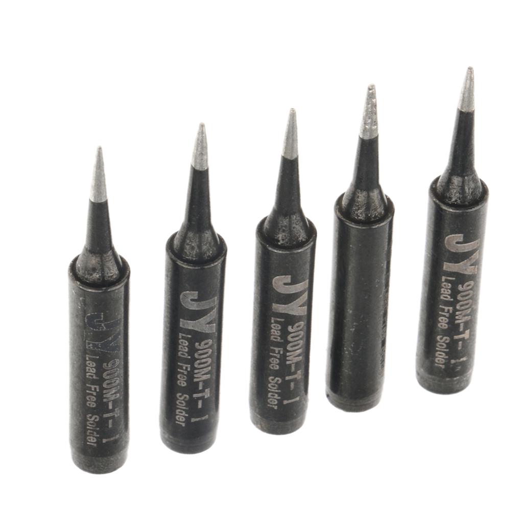 5 Piece Replacement Lead-free Solder Soldering Iron Tip Tools  900M-T-B