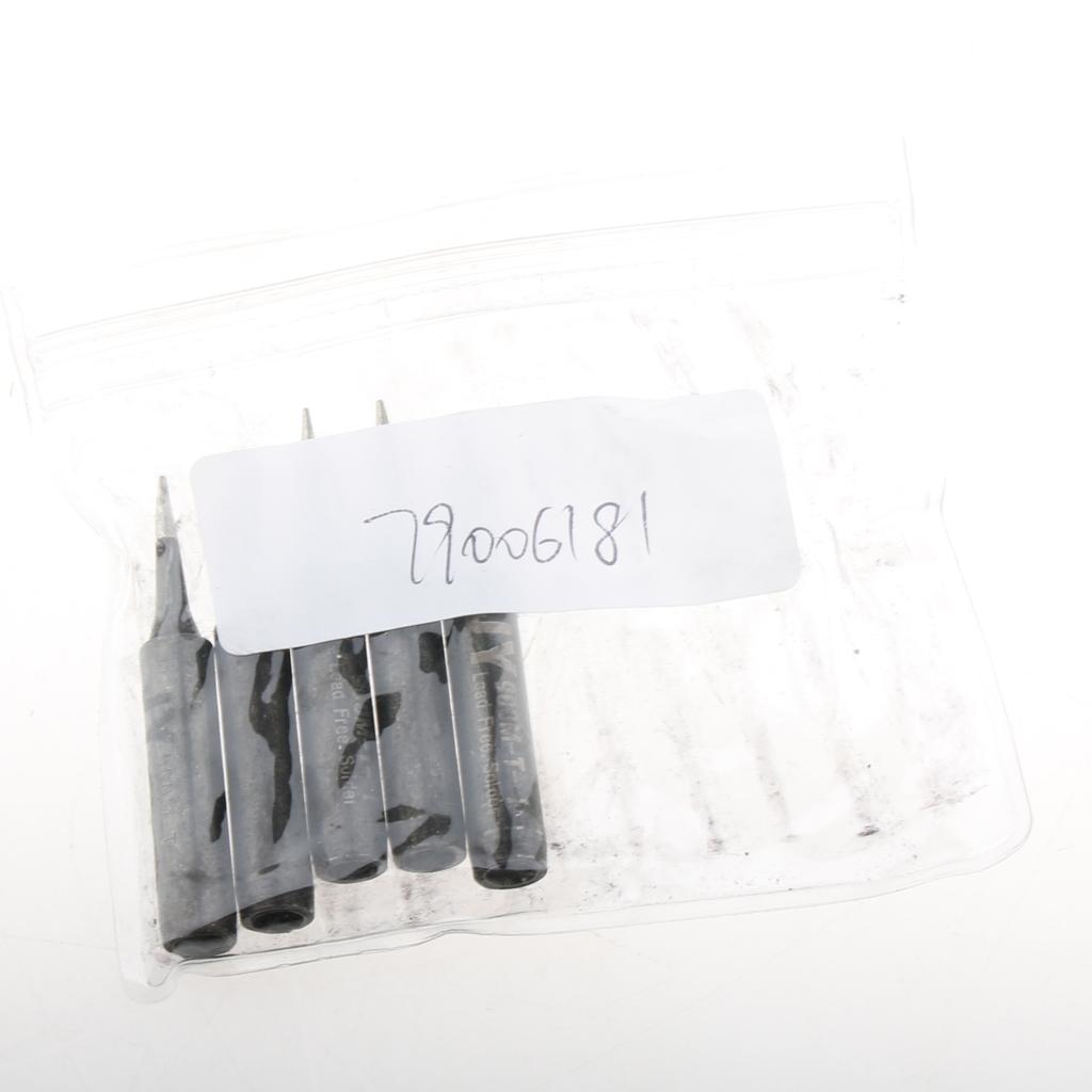 5 Piece Replacement Lead-free Solder Soldering Iron Tip Tools  900M-T-B