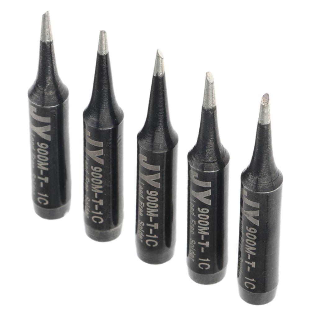 5 Piece Replacement Lead-free Solder Soldering Iron Tip Tools  900M-T-1C