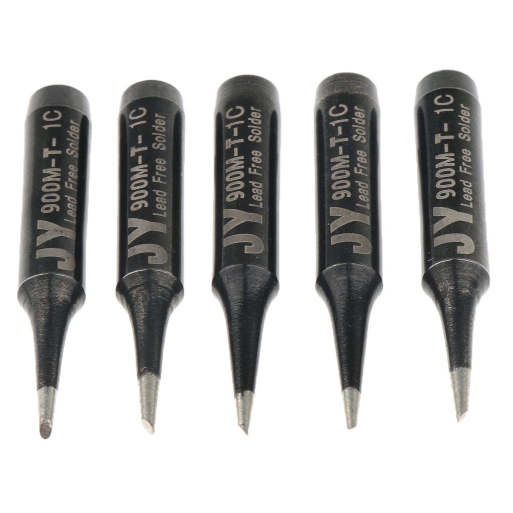 5 Piece Replacement Lead-free Solder Soldering Iron Tip Tools  900M-T-1C