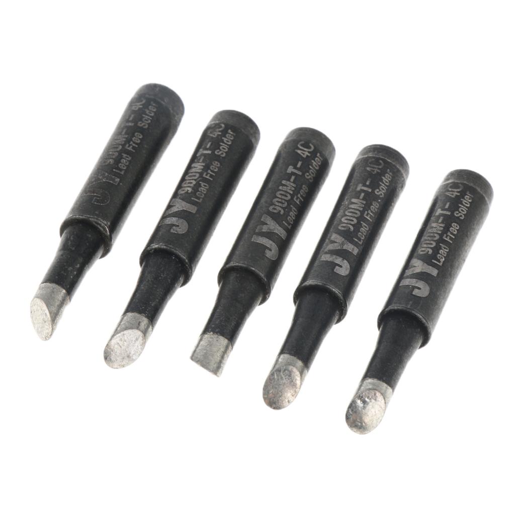 5 Piece Replacement Lead-free Solder Soldering Iron Tip Tools  900M-T-4C