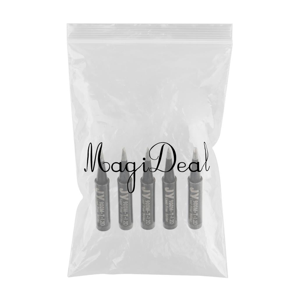 5 Piece Replacement Lead-free Solder Soldering Iron Tip Tools  900M-T-1.2D