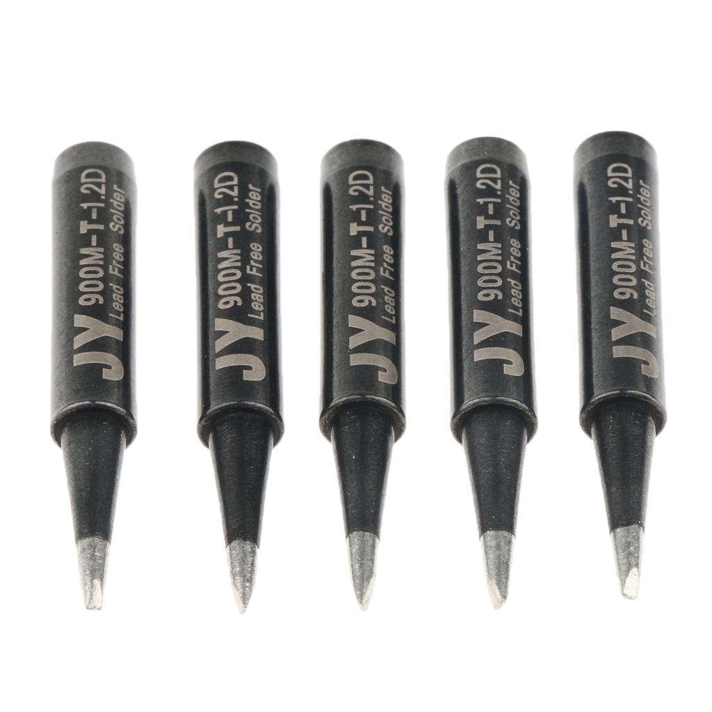 5 Piece Replacement Lead-free Solder Soldering Iron Tip Tools  900M-T-1.2D