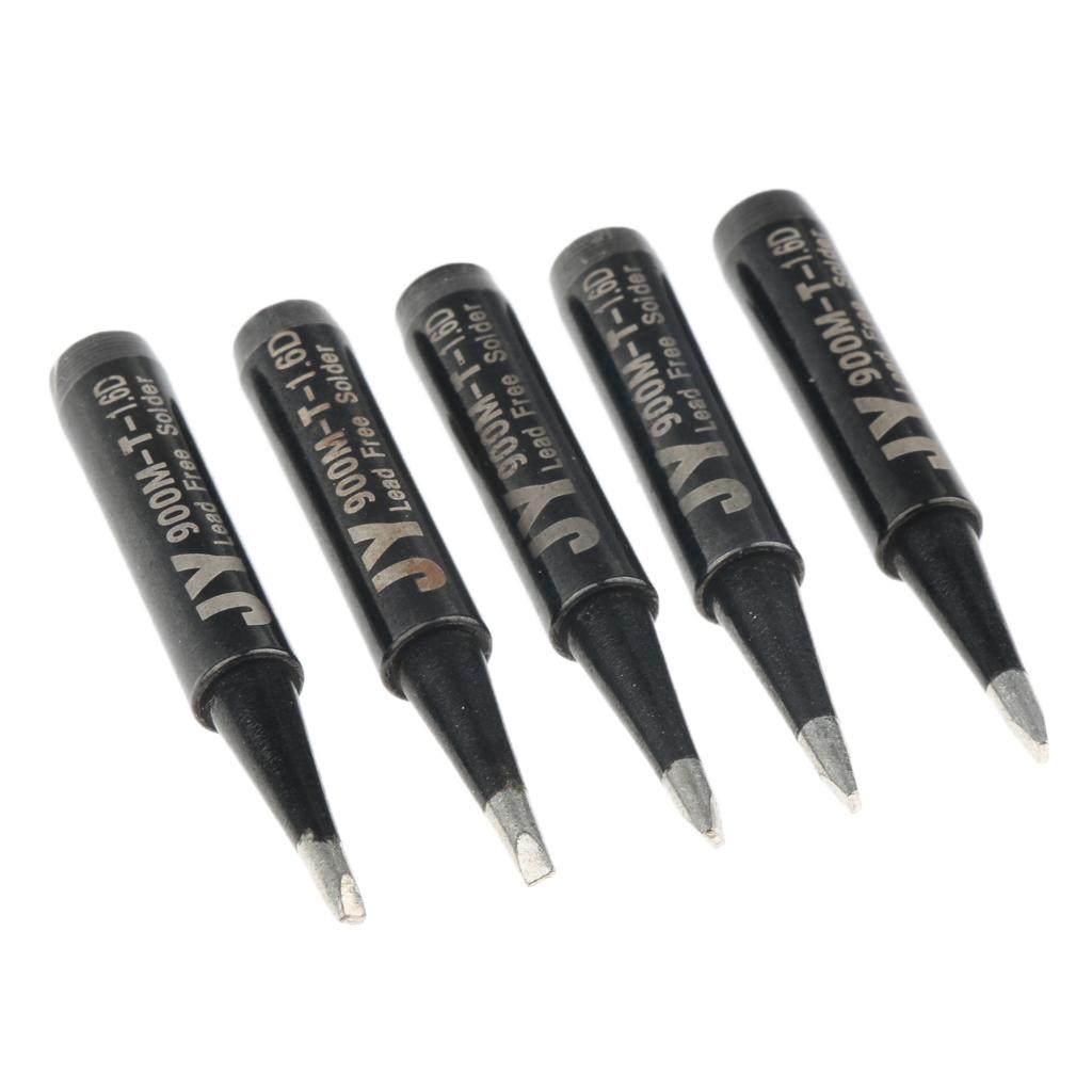 5 Piece Replacement Lead-free Solder Soldering Iron Tip Tools  900M-T-1.6D