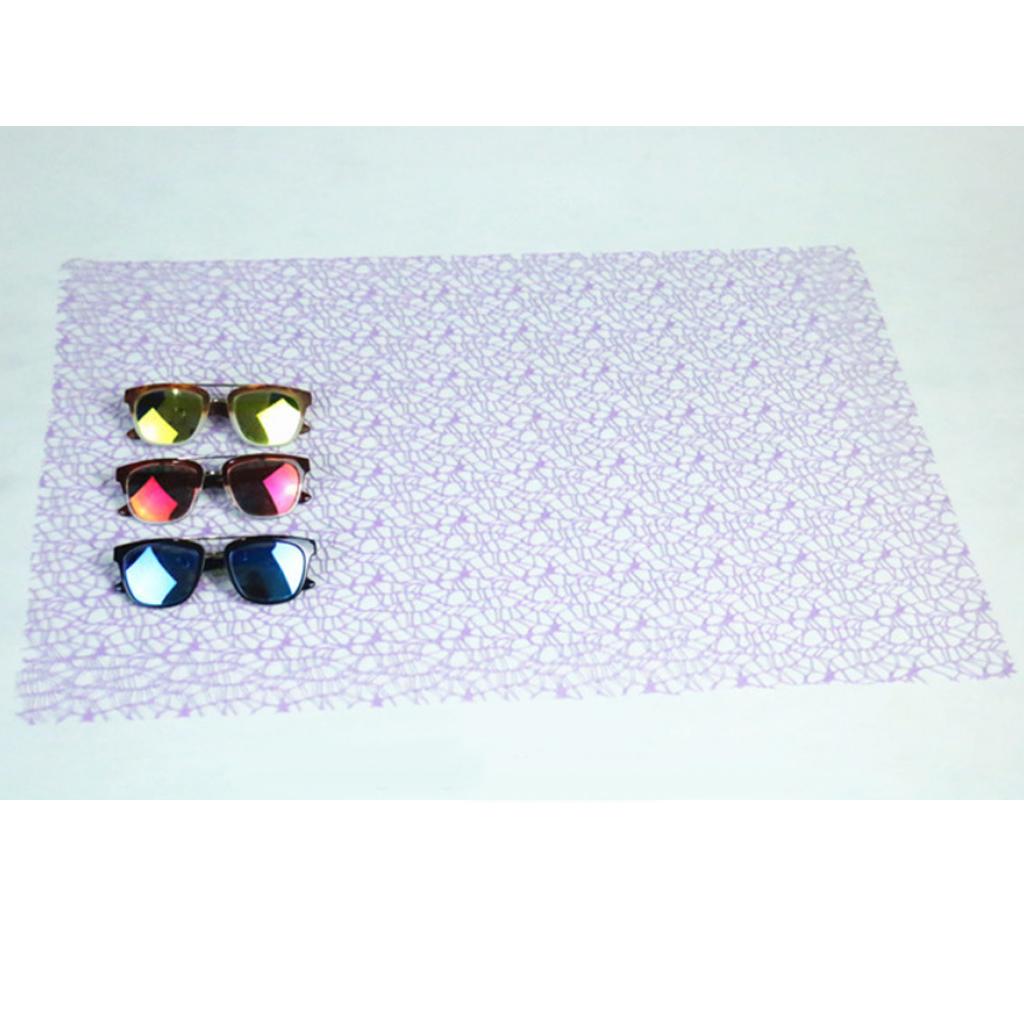 50x70mm Decorative Place Mat for Optical Jewelry Display Shallow Purple