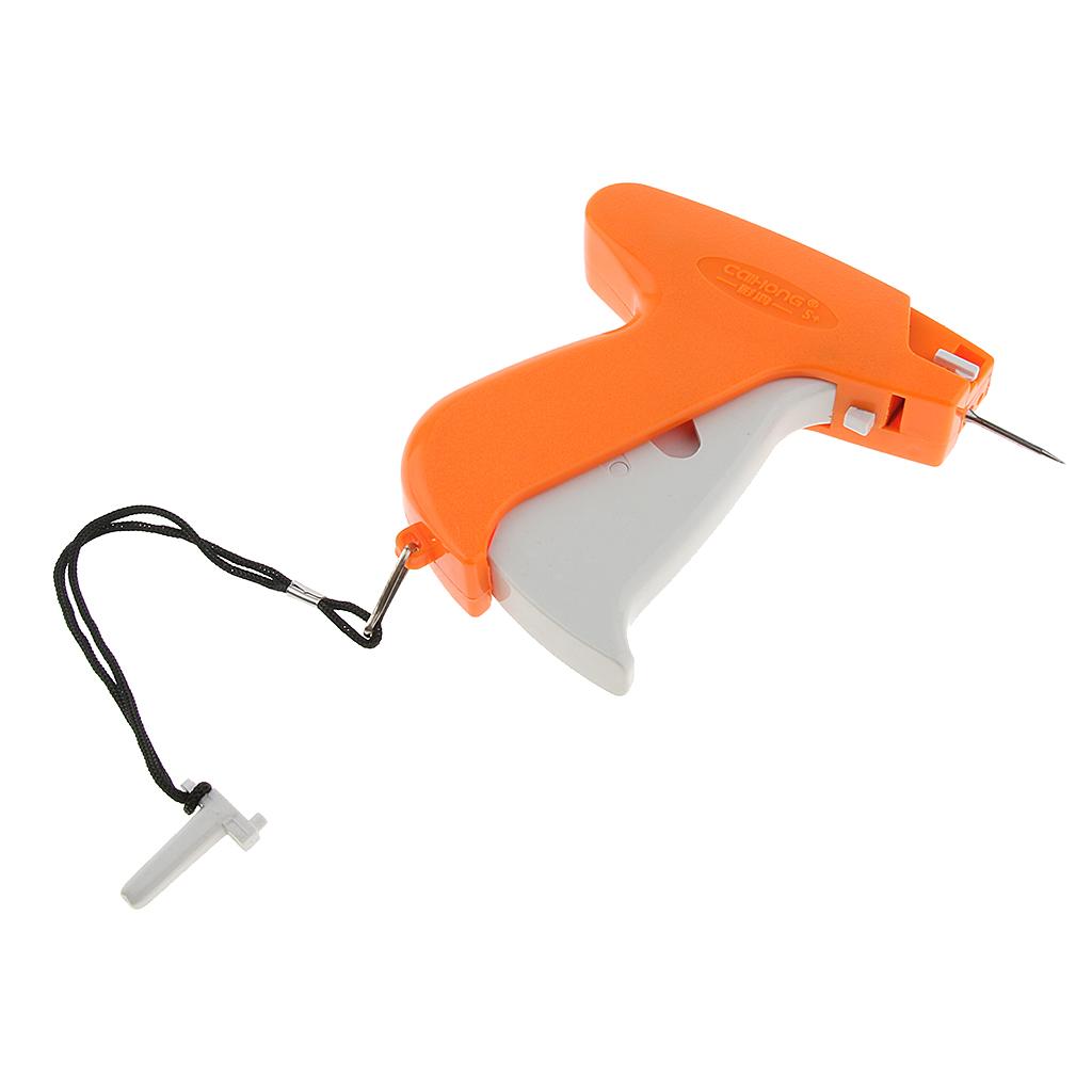 Tag Gun Clothes Garment Price Label Tagging+1000Pcs 5cm Price Tagging Barbs Orange