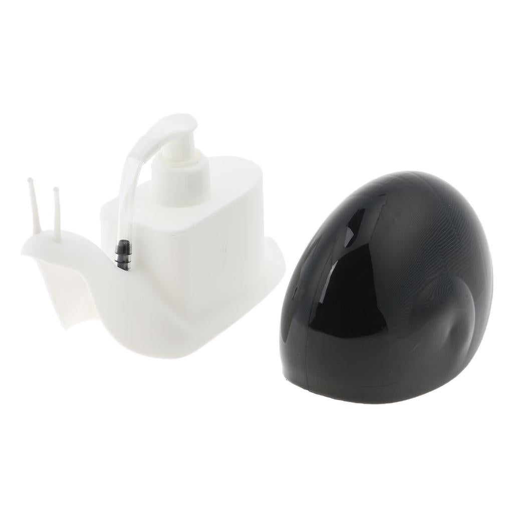 Cartoon Cute Snail Push-Type Hand Sanitizer Lotion Bottle Soap Dispenser Black