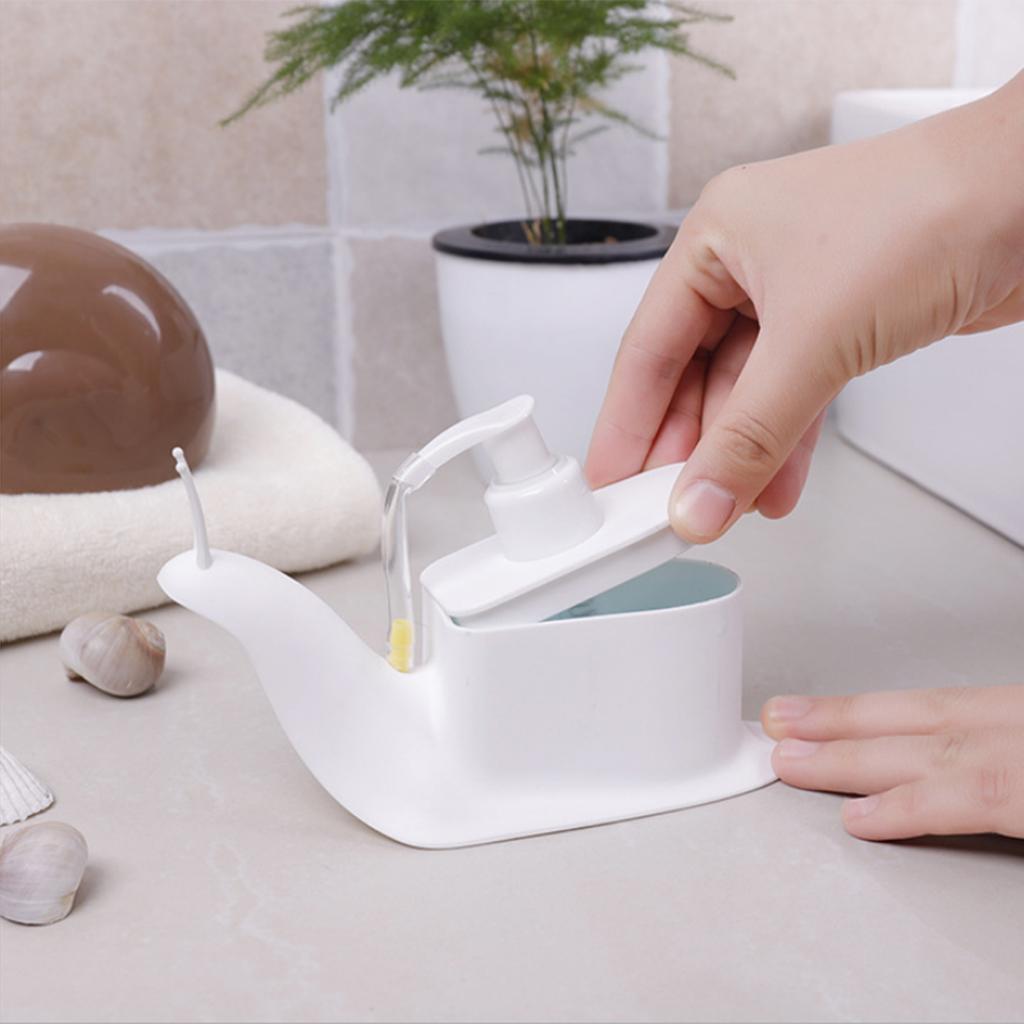 Cartoon Cute Snail Push-Type Hand Sanitizer Lotion Bottle Soap Dispenser Coffee