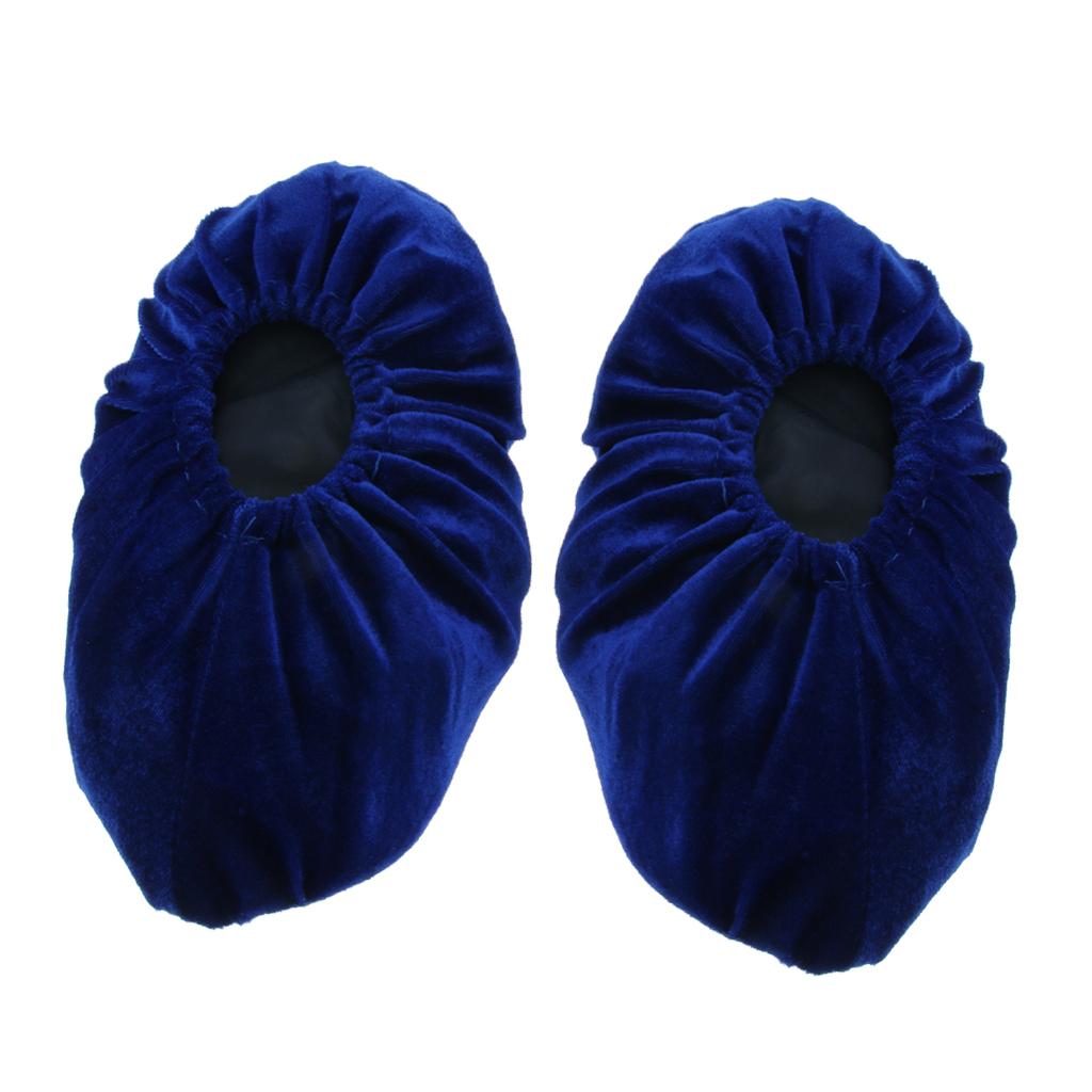 Washable Slip-on Reusable Anti-slip Shoe Covers Overshoes for Household Royalblue