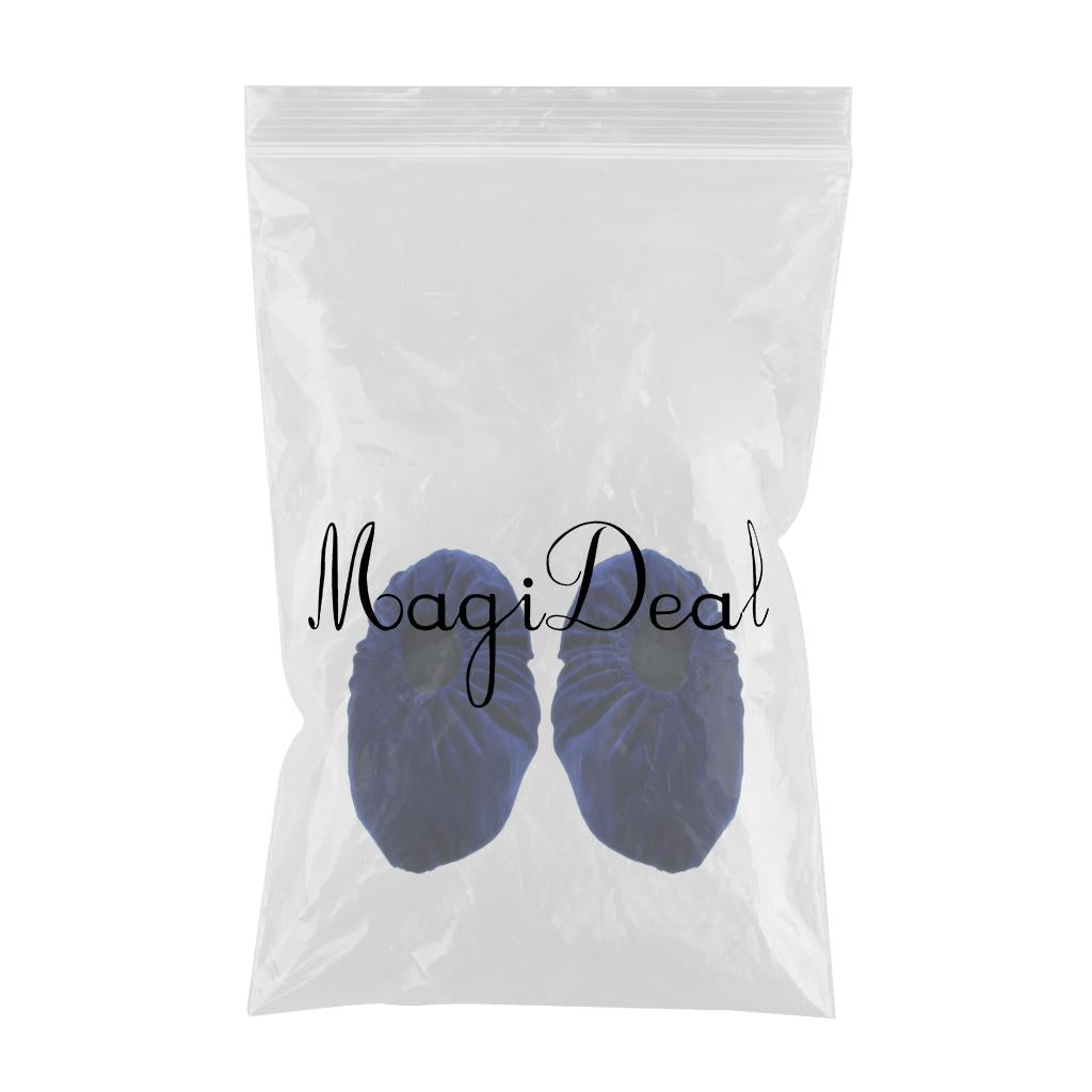 Washable Slip-on Reusable Anti-slip Shoe Covers Overshoes for Household Royalblue