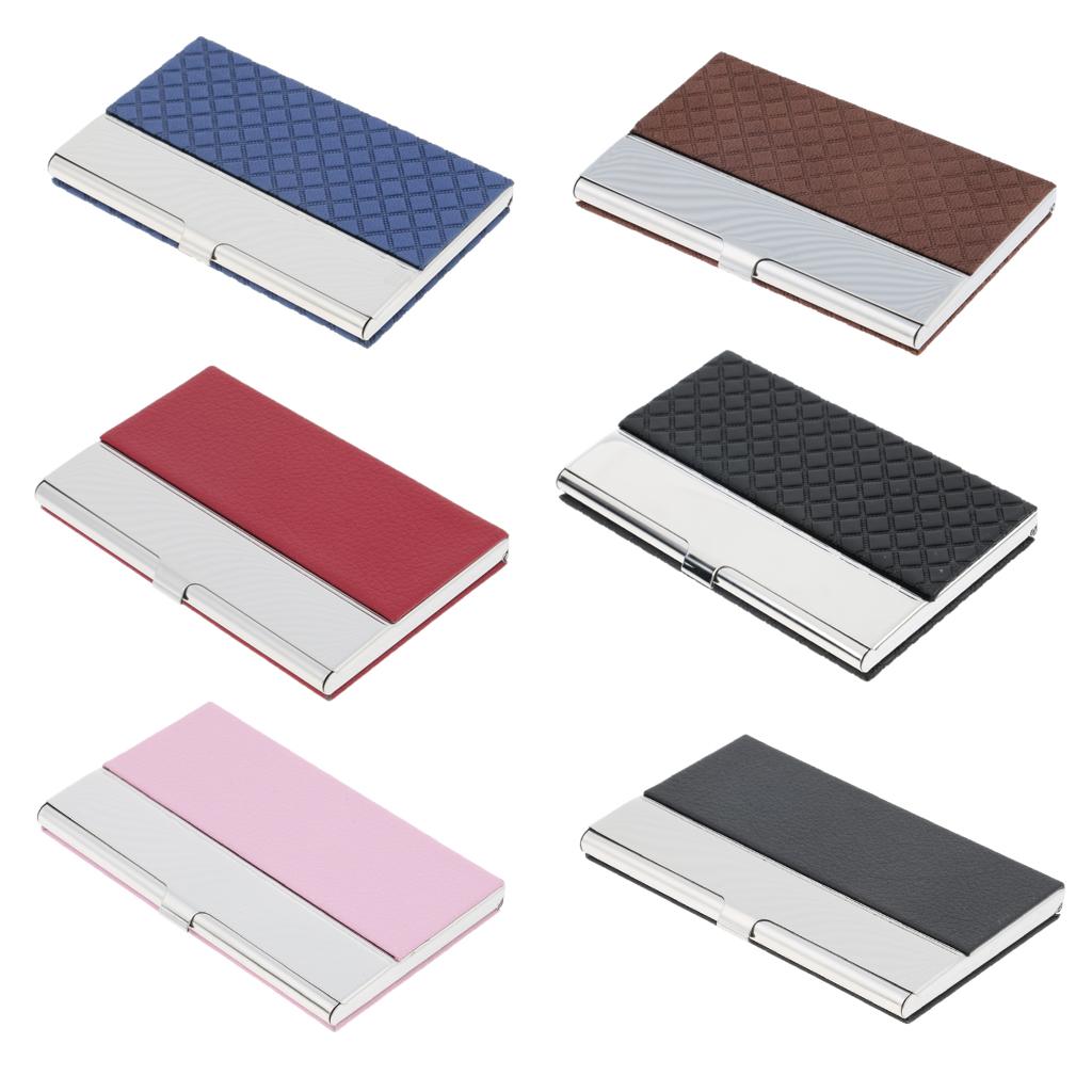 Stainless Steel ID Credit Name Business Card Holder Case Box Coffee