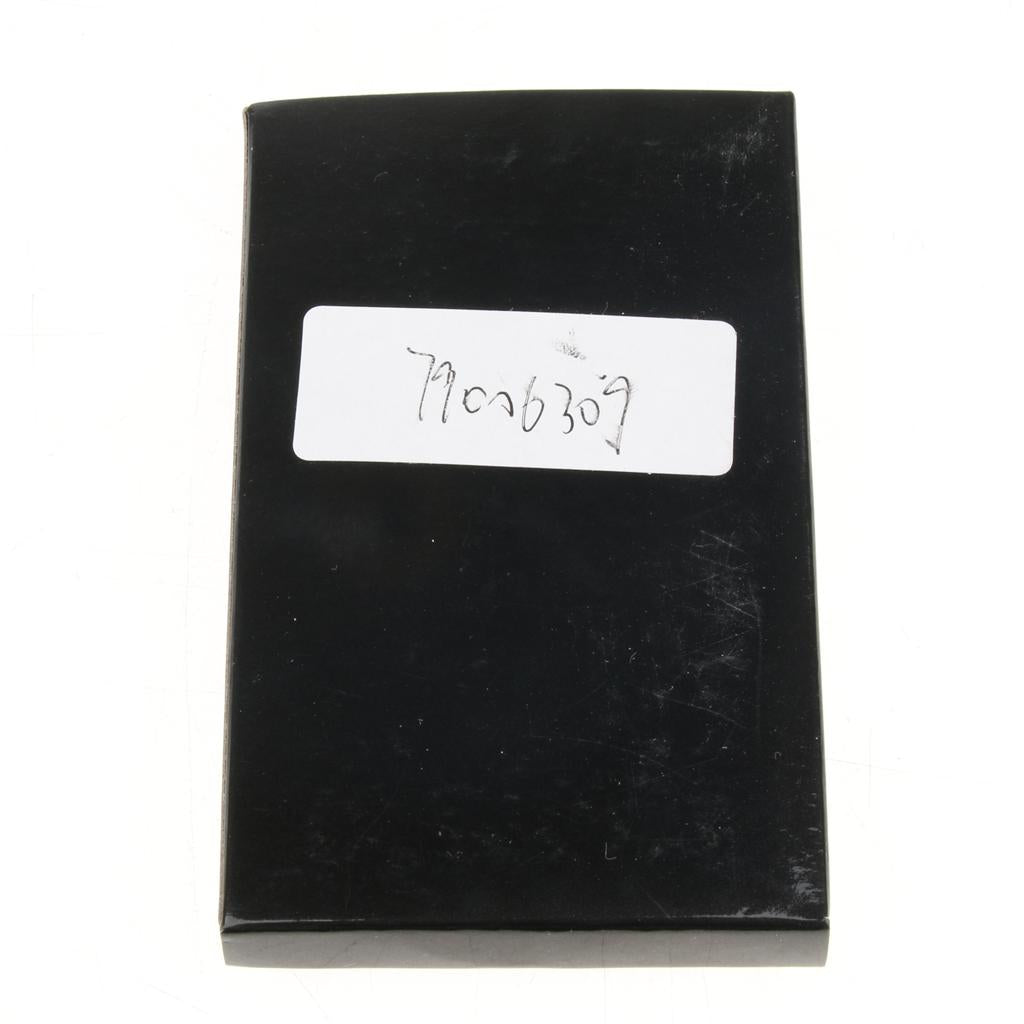 Stainless Steel ID Credit Name Business Card Holder Case Box Black Squares