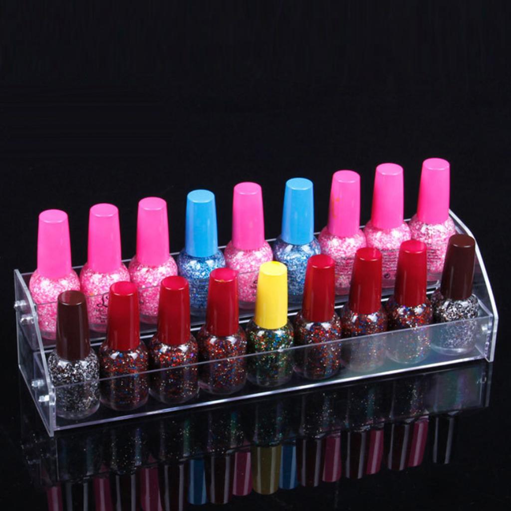 Acrylic Nail Polish Varnish Dispaly Stand Rack Holder Organizer 2 Tiers