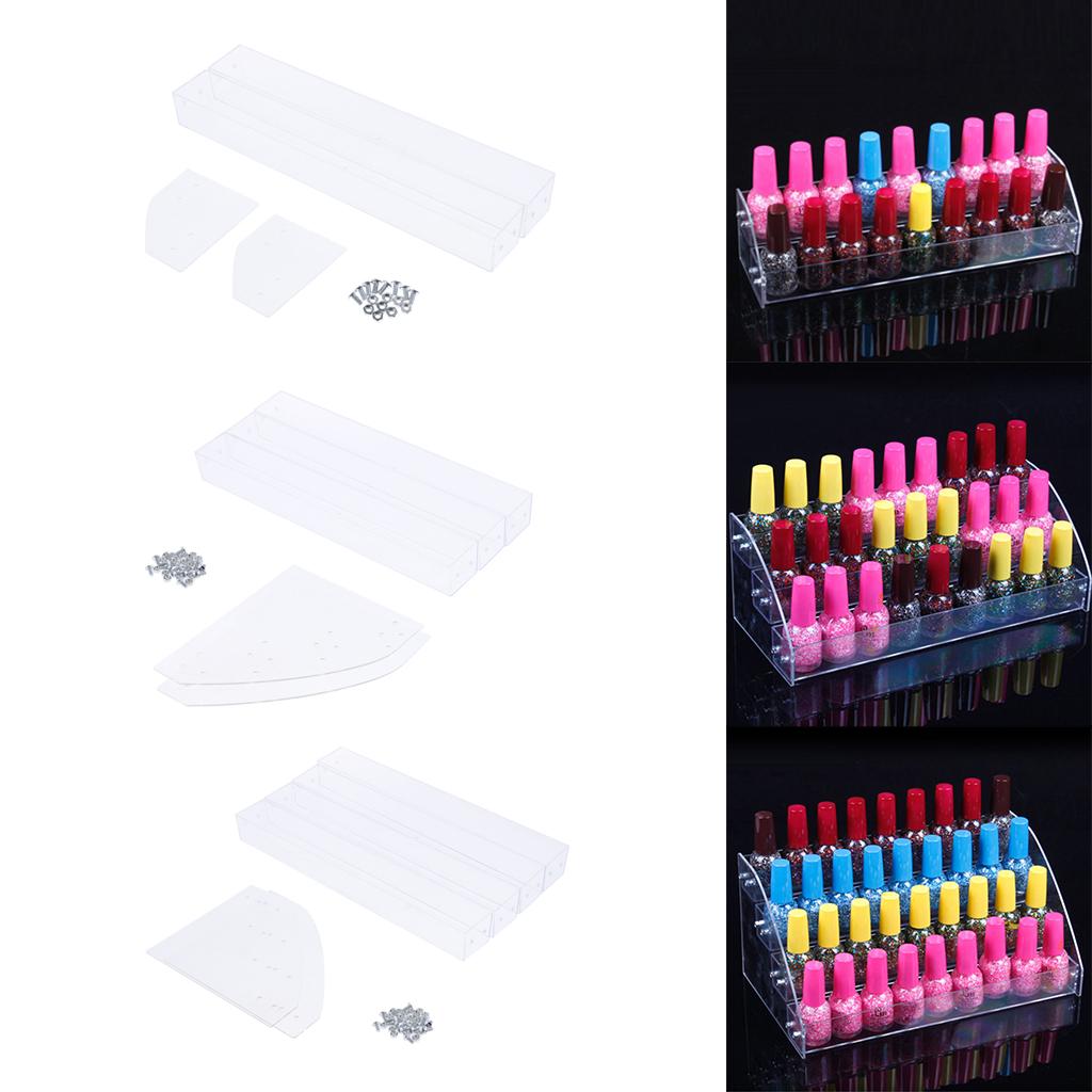 Acrylic Nail Polish Varnish Dispaly Stand Rack Holder Organizer 2 Tiers