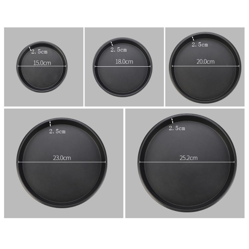 Anodized Aluminum Alloy Pizza Baking Plate Nonstick Coating 6in