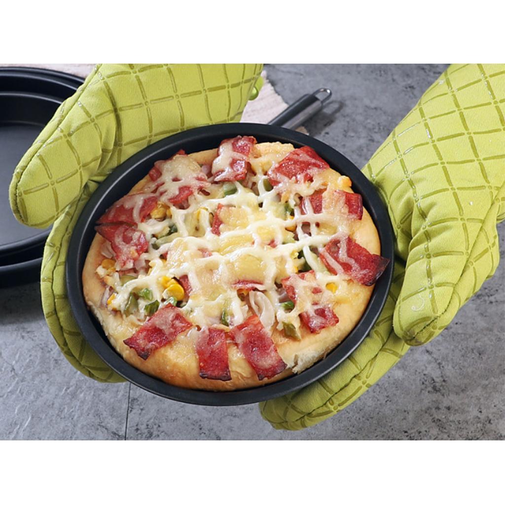 Anodized Aluminum Alloy Pizza Baking Plate Nonstick Coating 7in