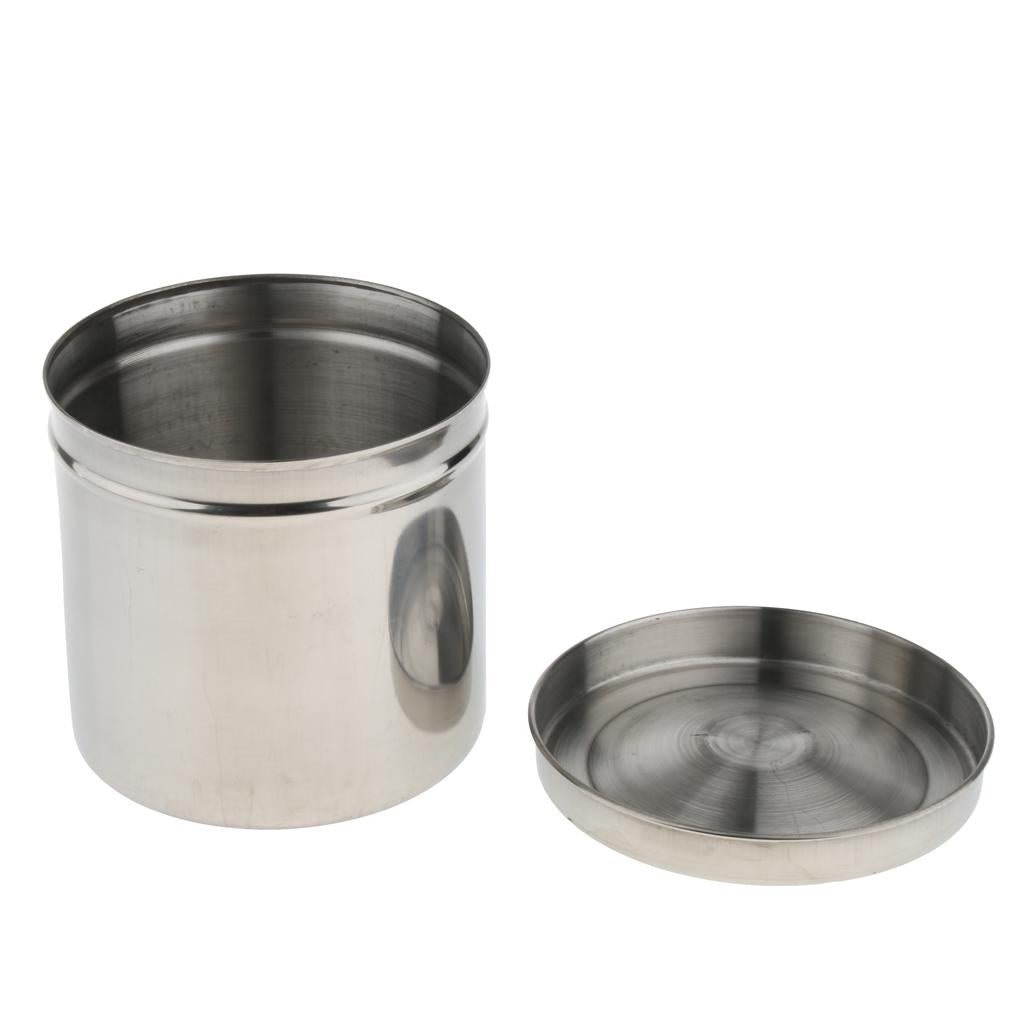 Stainless Steel Cotton Disinfection Tank Sterilizing Container Box Can 14 cm