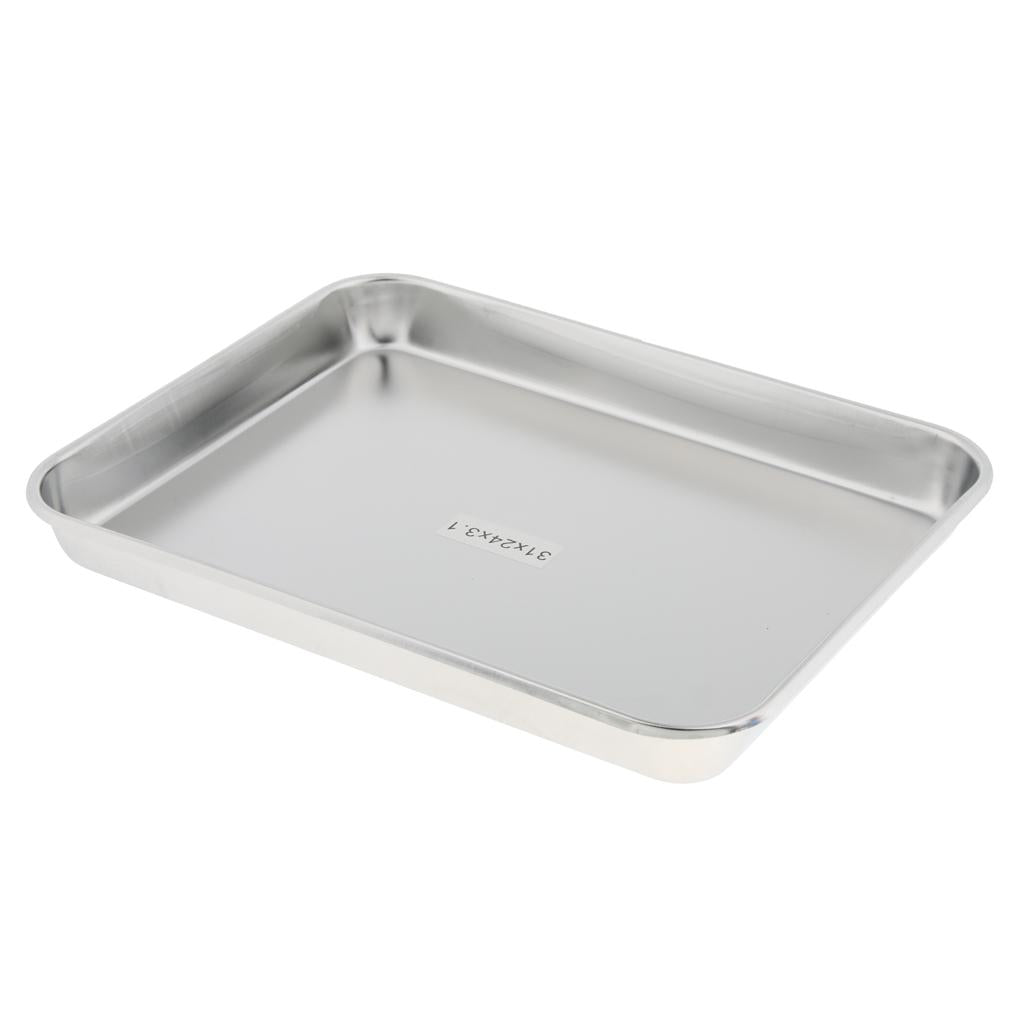 Stainless Steel Instrument Tray Lab Tool Holder Dish 40cm
