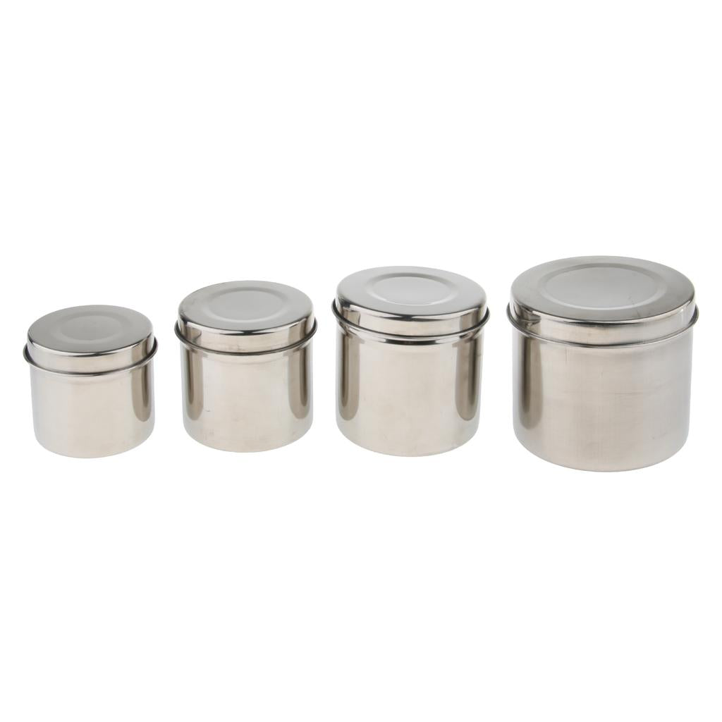 Stainless Steel Cotton Disinfection Tank Sterilizing Container Box Can 8cm