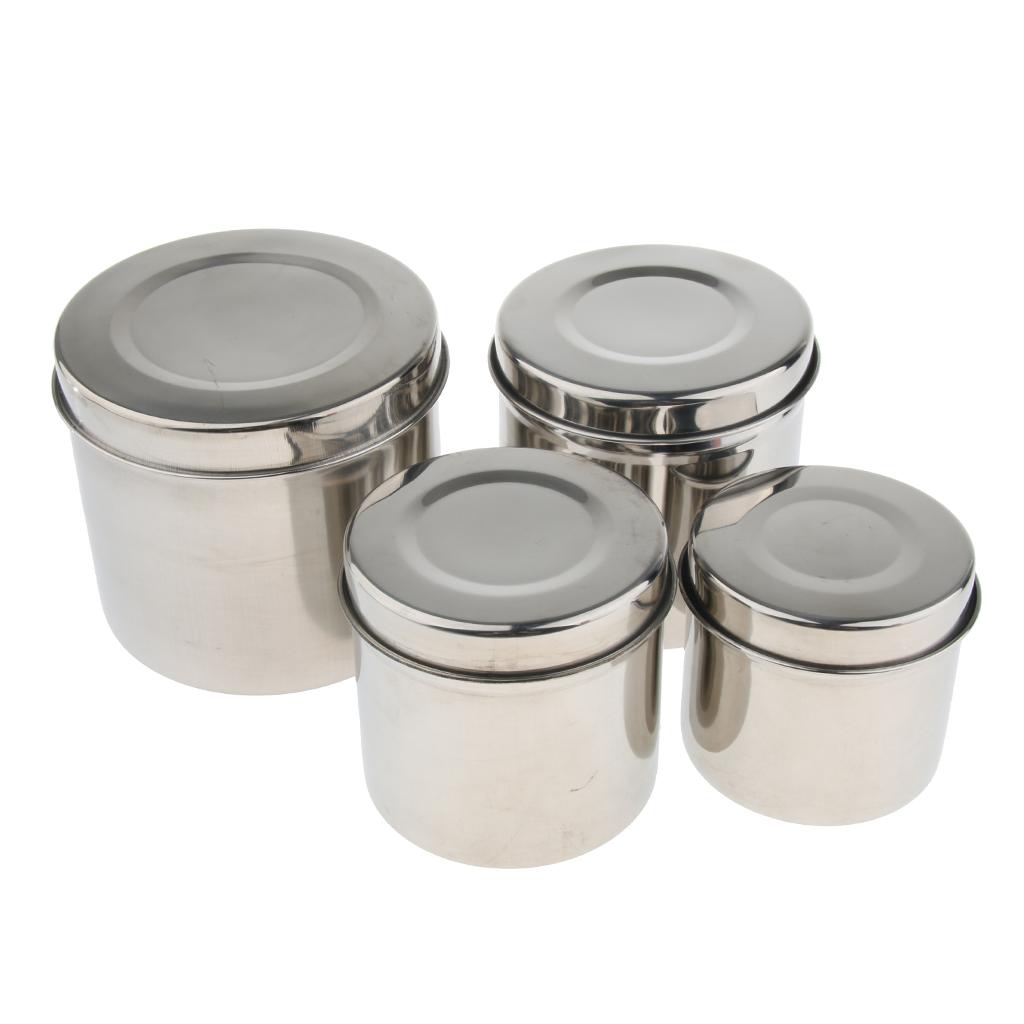 Stainless Steel Cotton Disinfection Tank Sterilizing Container Box Can 8cm