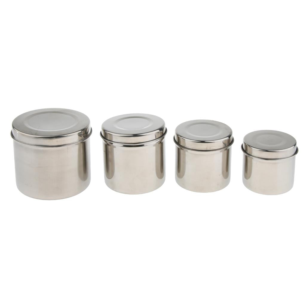 Stainless Steel Cotton Disinfection Tank Sterilizing Container Box Can 8cm