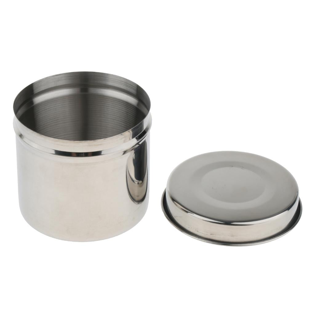 Stainless Steel Cotton Disinfection Tank Sterilizing Container Box Can 8cm