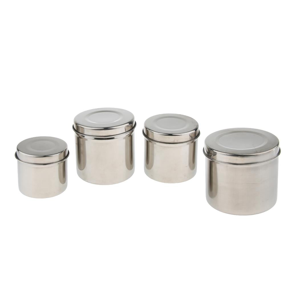 Stainless Steel Cotton Disinfection Tank Sterilizing Container Box Can 8cm