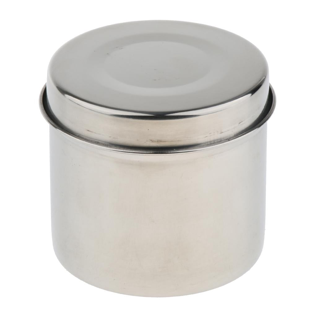 Stainless Steel Cotton Disinfection Tank Sterilizing Container Box Can 8cm