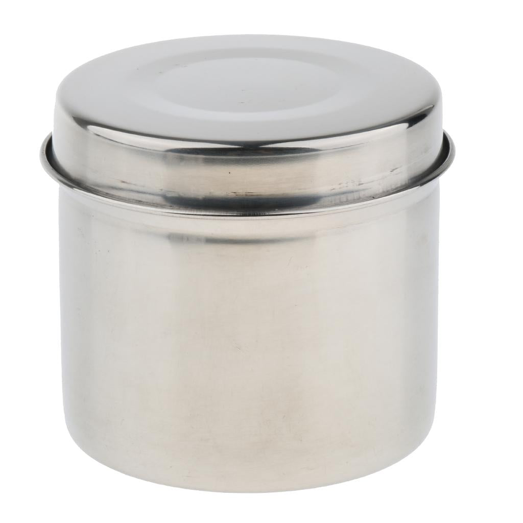 Stainless Steel Cotton Disinfection Tank Sterilizing Container Box Can 9cm