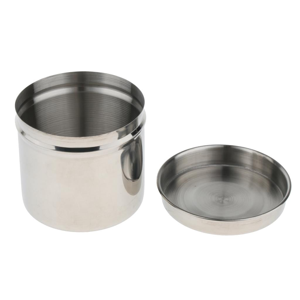 Stainless Steel Cotton Disinfection Tank Sterilizing Container Box Can 9cm