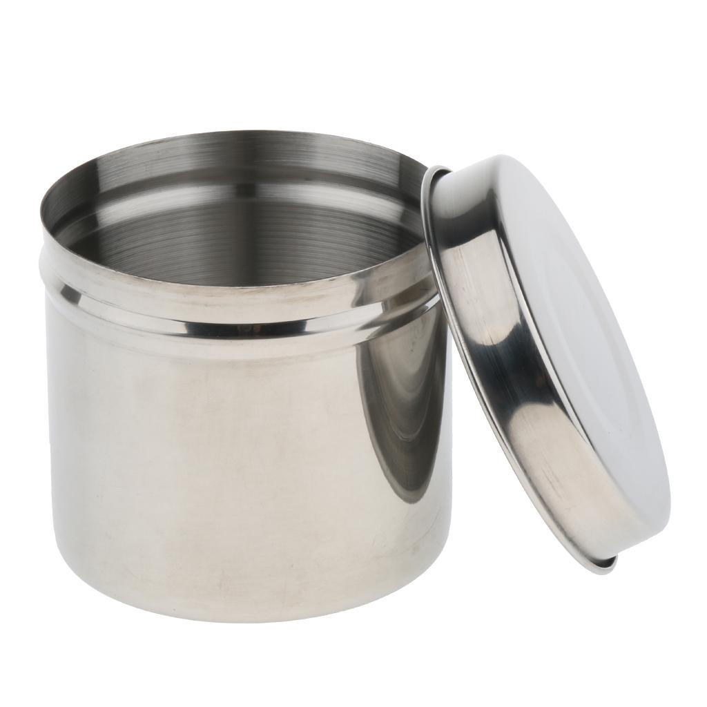 Stainless Steel Cotton Disinfection Tank Sterilizing Container Box Can 9cm