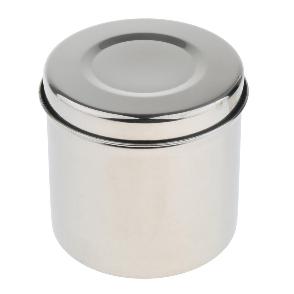 Stainless Steel Cotton Disinfection Tank Sterilizing Container Box Can 10cm