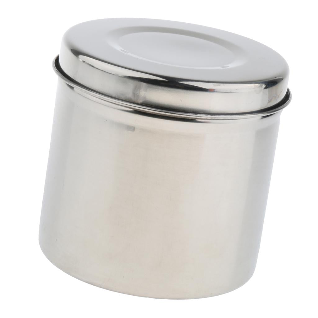 Stainless Steel Cotton Disinfection Tank Sterilizing Container Box Can 10cm