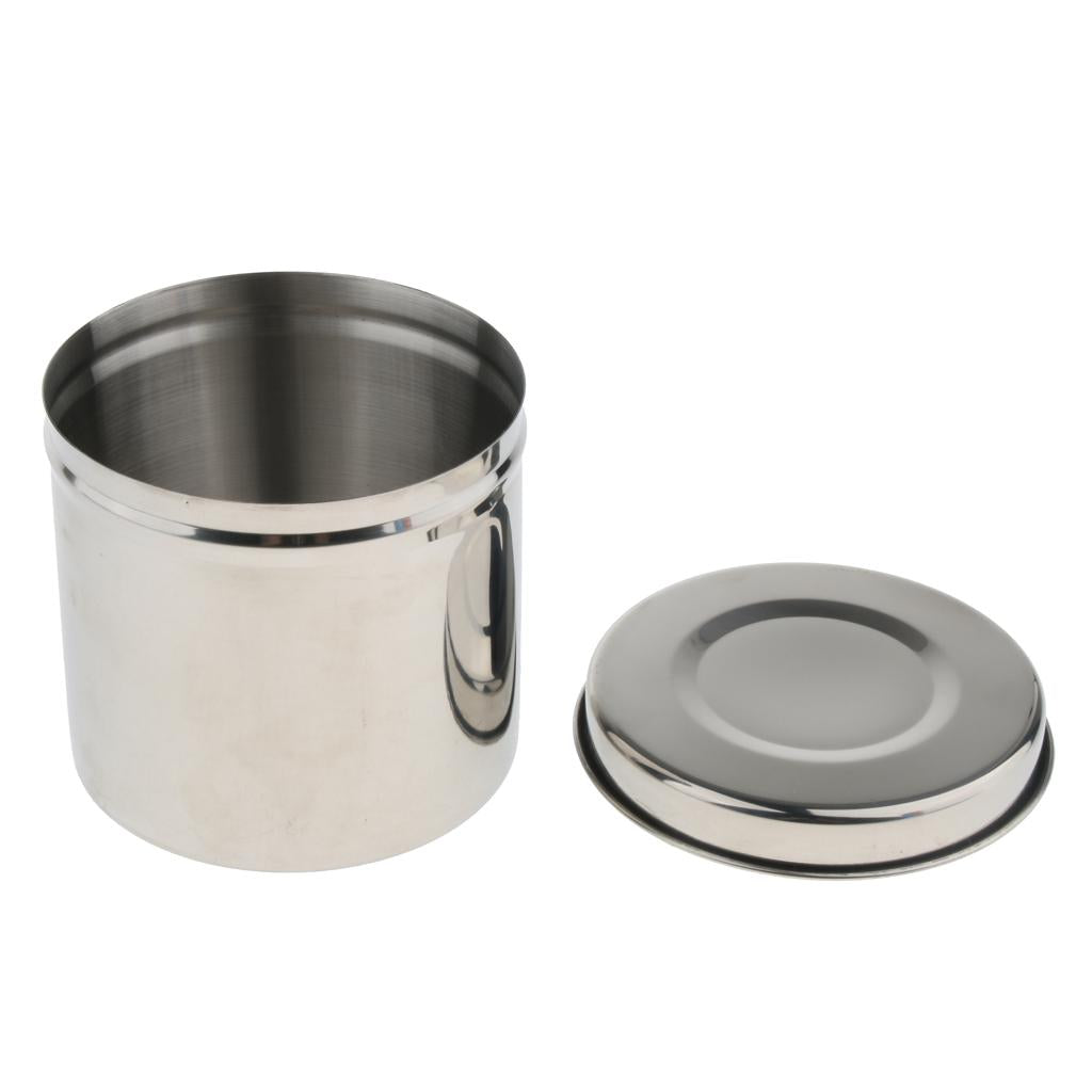 Stainless Steel Cotton Disinfection Tank Sterilizing Container Box Can 10cm