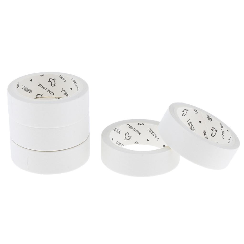 Chinoiserie Decorative Sticky Washi Paper Tape Scrapbook Masking 15mm White